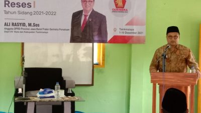 Ali Rasyid Anggota DPRD Provinsi Jabar Dari Fraksi Partai Gerindra Laksanakan Reses Masa Sidangan I Tahun 2021/2022 Di Kecamatan Taraju