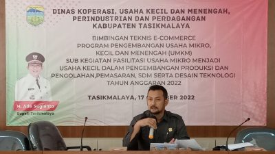 Arief Arseha Hadiri Bimtek E-commerce Program Pengembangan UMKM Di PLUT Kabupaten Tasikmalaya