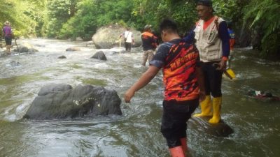 Hari Kedua Pecarian Pemancing Korban Terseret Arus Sungai Cisaruni Sukarame Belum Ditemukan